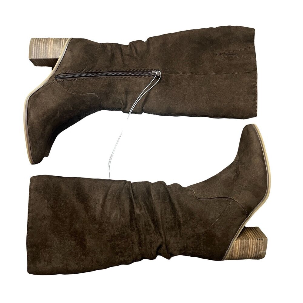 UNIVERSAL THREAD Junie Tall Boots Brown - Picture 2 of 2